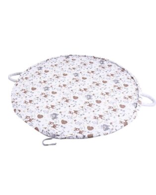 Spielmatte Bamko Babymatte Play und Go Rehe Braun 2 in 1