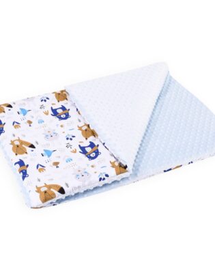 Bamko Minky-Decke 75x100cm Blaubären