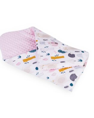 Küscheldecke Bamko75cm x 75 cm Wald Rosa