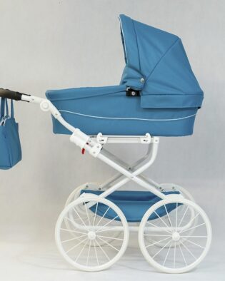 LUXO ALICE PUPPENWAGEN BLAU Mettalspeichen