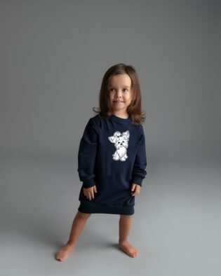 Sweatkleid Dünkel Marineblaue York mit Taschen