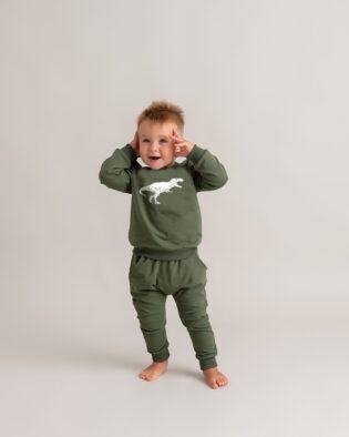 Buggy Hose Set Warmer Dunkel Grün