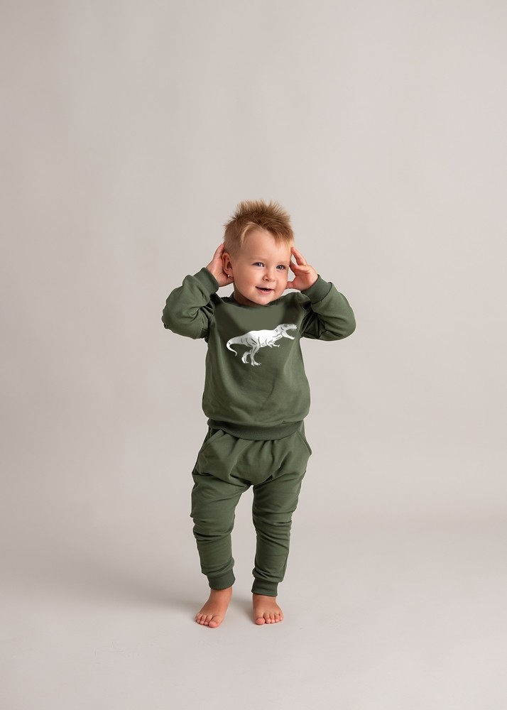 Buggy Hose Set Warmer Dunkel Grün