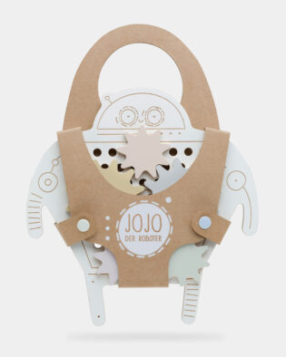 Holzspielzeug ab 3 Jahren Jojo Roboter – Geschicklichkeitsspielzeug Milin