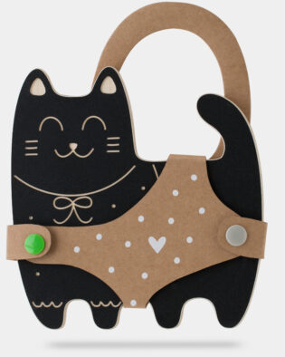 Hölzerne Kreidetafel , Kreativität Spielzeug für Kinder ab 3 Jahre - Katze